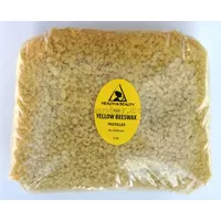 Yellow beeswax bees wax organic pastilles beads premium 100% pure 48 oz, 3 lb