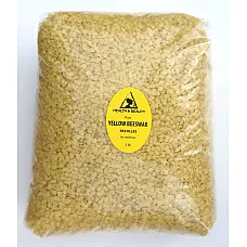 Cera de abejas amarilla cera de abejas pastillas orgánicas barbas premium 100% puro 5 lb