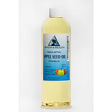 Aceite de semilla de manzana portador orgánico prensado en frío premium natural 100% puro 12 oz