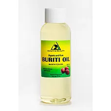 Buriti aceite de fruta exótica orgánico premium prensado en frío 100% puro todo natural 2 oz