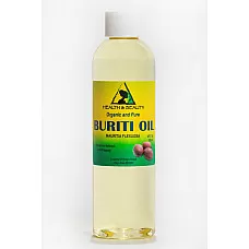 Buriti aceite de fruta exótica orgánico premium prensado en frío 100% puro todo natural 4 oz