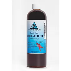 Chili pepper seed oil unrefined organic virgin cold pressed premium pure 16 oz