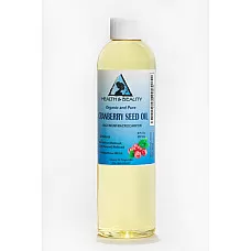 Cranberry seed oil refined organic cold pressed premium natural 100% pure 8 oz