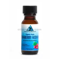 Cranberry seed oil unrefined organic virgin cold pressed raw glass bottle 0.5 oz