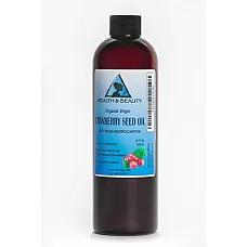 Aceite de semilla de arándano sin refinar orgánico virgen prensado en frío puro natural puro 36 oz
