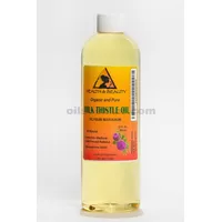 Aceite de semilla de cardo mariano orgánico refinado premium prensado en frío puro natural 36 oz