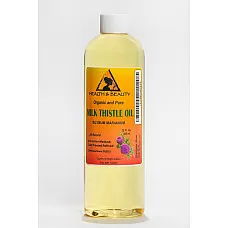 Milk thistle seed oil organic refined premium cold pressed pure natural 36 oz
