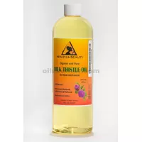 Chardon-Marie huile de graines organique froid premium raffiné pressé naturel pur 32 oz