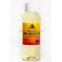 Aceite de semilla de cardo mariano orgánico refinado premium prensado en frío puro natural 2 oz