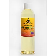Milk thistle seed oil organic refined premium cold pressed pure natural 4 oz