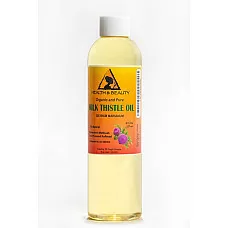 Milk thistle seed oil organic refined premium cold pressed pure natural 8 oz