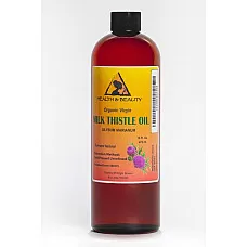 Milk thistle seed oil unrefined organic virgin cold pressed pure natural 64 oz