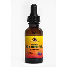 Milk thistle seed oil unrefined organic virgin cold pressed glass dropper 1.0 oz