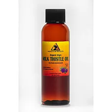 Aceite de semilla de cardo mariano sin refinar virgen orgánico prensado en frío puro natural 2 oz