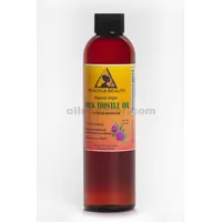 Aceite de semilla de cardo mariano sin refinar virgen orgánico prensado en frío puro natural 8 oz