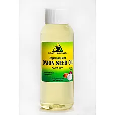 Aceite de semilla de cebolla orgánico premium prensado en frío 100% puro todo natural 2 oz