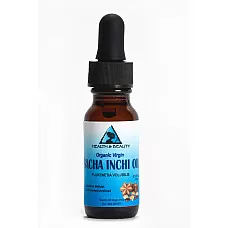 Sacha inchi oil unrefined organic virgin cold pressed pure glass dropper 0.5 oz