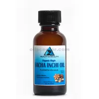 Sacha inchi aceite sin refinar orgánico virgen prensado en frío botella de vidrio puro 1.0 oz