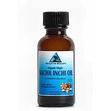 Sacha inchi aceite sin refinar orgánico virgen prensado en frío botella de vidrio puro 1.0 oz