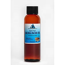 Sacha inchi aceite sin refinar orgánico portador virgen prensado en frío natural puro 2 oz