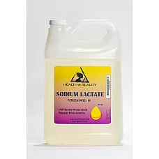Sodium lactate 60% natural usp preservative liquid humectant 100% pure 7 lb
