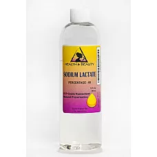 Sodium lactate 60% natural usp preservative liquid humectant 100% pure 24 oz