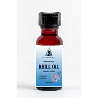 Aceite de krill antártico natural por h & b oil center anti envejecimiento botella de vidrio 0.5 oz