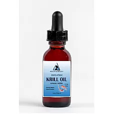 Aceite de krill antártico natural por h & b oil center gotero de vidrio anti envejecimiento 1 oz