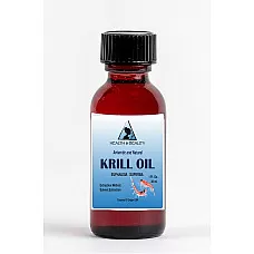 Aceite de krill antártico natural por h & b oil center anti envejecimiento botella de vidrio 1 oz