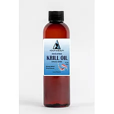 Antarctic krill oil natural by h&b oils center omega-3 epa & dha anti aging 4 oz
