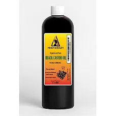 Aceite de ricino negro orgánico grado usp sin hexano prensado en frío premium puro 32 oz