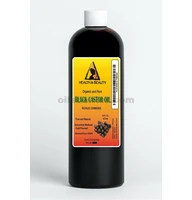 Black castor oil organic usp grade hexane free cold pressed premium pure 16 oz