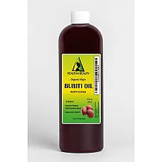 Buriti exotic fruit oil sin refinado orgánico en frío presionado 16 oz