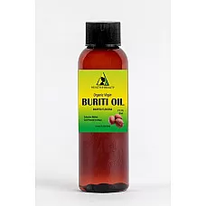 Buriti exotic fruit oil sin refinado orgánico en frío presionado 2 oz