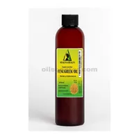 Huile de support de fenugrec / méthi biologique pressée à froid pure catégorie thérapeutique 8 oz
