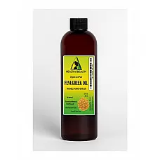Fenogreco / aceite portador de methi orgánico prensado en frío puro grado terapéutico 24 oz