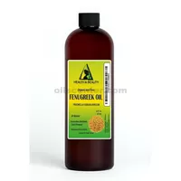 Huile de support de fenugrec / méthi biologique pressée à froid pure catégorie thérapeutique 16 oz