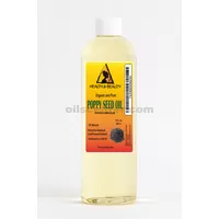 Aceite de semilla de amapola orgánico refinado prensado en frío 100% natural puro 36 oz