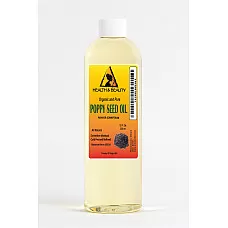 Aceite de semilla de amapola orgánico refinado prensado en frío 100% natural puro 12 oz