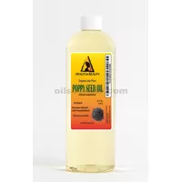 Aceite de semilla de amapola orgánico refinado prensado en frío 100% natural puro 16 oz