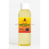 Poppy seed oil refined organic cold pressed 100% pure natural 2 oz