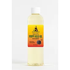 Aceite de semilla de amapola orgánico refinado prensado en frío 100% natural puro 4 oz