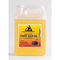 Aceite de semilla de amapola orgánico refinado prensado en frío 100% natural puro 7 lb