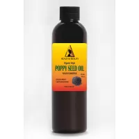 Poppy seed oil unrefined organic virgin cold pressed 100% pure natural 4 oz