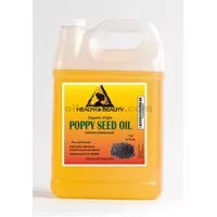 Huile de pavot vierge biologique non raffinée pressée à froid 100% pure naturelle 7 lb