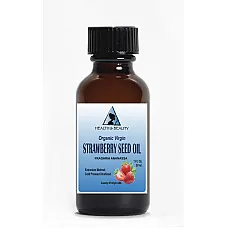 Strawberry seed oil unrefined organic glass bottle 1 oz