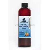Sweet almond oil unrefined organic carrier cold pressed 100% pure 64 oz