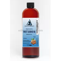 Sweet almond oil unrefined organic carrier cold pressed 100% pure 48 oz