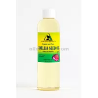 Camelia / aceite de semilla de camelia portador orgánico sin refinar prensado en frío 100% puro 4 oz