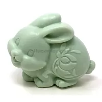 barre de savon de lapin de Pâques vert 3d fait à la main tout le corps hydratant naturel & amp; peau